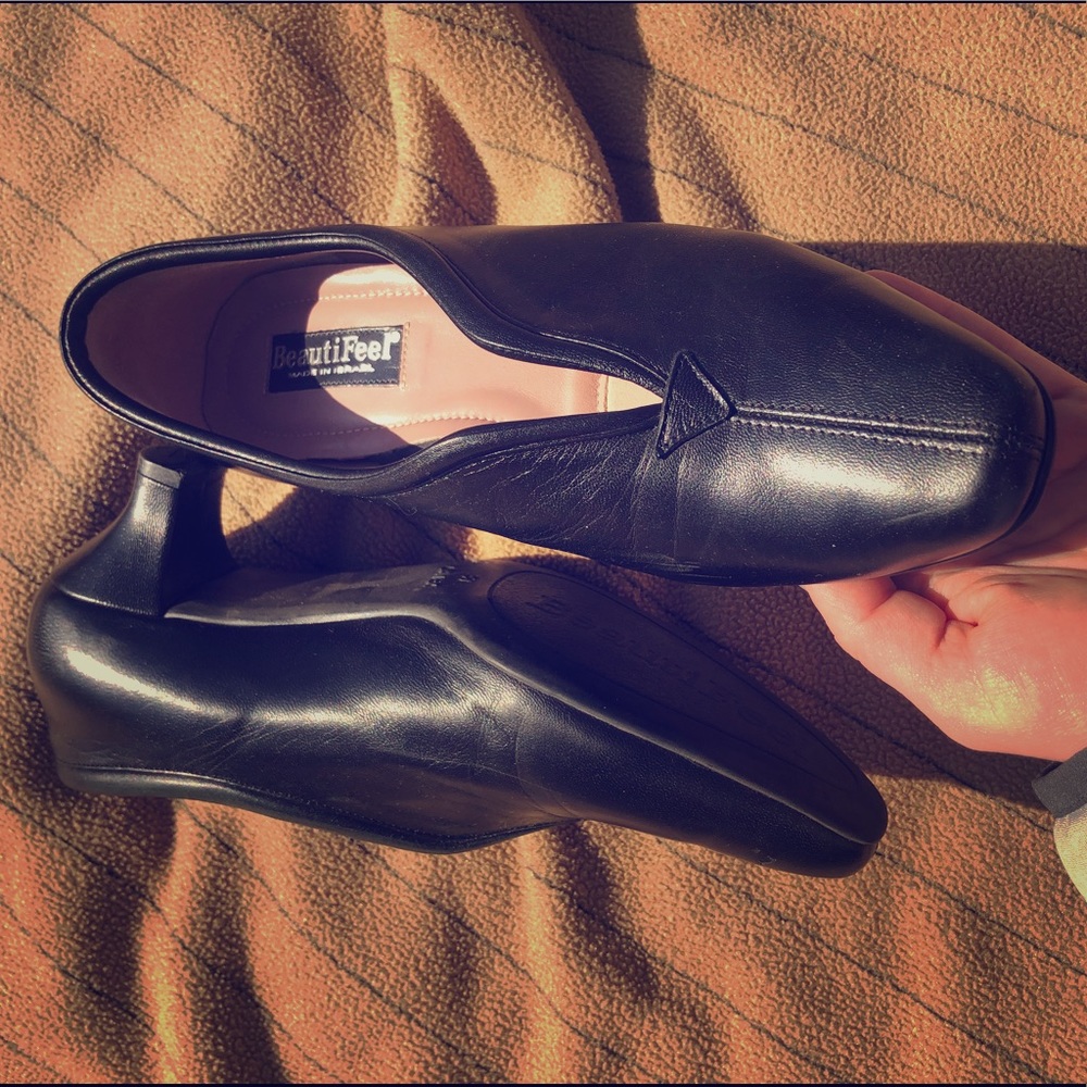 Black Leather BeautiFeel 8.5 Heels